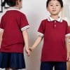 Đồng Phục Mầm Non Màu Đỏ Đô Phối Quần Váy Màu Xanh Than – MN226