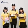 Áo Đồng Phục Nhà Hàng A Tưởng Màu Vàng Nghệ Phối Bích Đậm - Ảnh 7