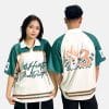 Áo Lớp Phông Bạt Collection Xanh Lá Phối Kem AL602