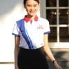 Áo Thun Đồng Phục Công Ty Màu Trắng Phối Xanh - Ảnh 2