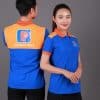 Áo Thun Đồng Phục Công Ty Xanh Ya Phối Cam Nhạt - Ảnh 4