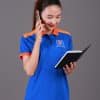 Áo Thun Đồng Phục Công Ty Xanh Ya Phối Cam Nhạt - Ảnh 5
