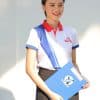Áo Thun Đồng Phục Công Ty Màu Trắng Phối Xanh - Ảnh 4