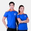 Áo Thun Đồng Phục Công Ty Xanh Ya Phối Cam Nhạt