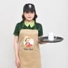 Đồng Phục Nhà Hàng Nông Sản Xanh Màu Ve Chai Phối Xanh Cốm - Ảnh 4