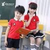 Đồng Phục Mầm Non Màu Đỏ Phối Quần Váy Màu Xanh Đen – MN224 - Ảnh 2