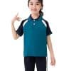 Đồng Phục Thể Dục Trường Học Tiểu Học Màu Lý Đậm Phối Quần Màu Xanh Đen- TDTH017 - Ảnh 2